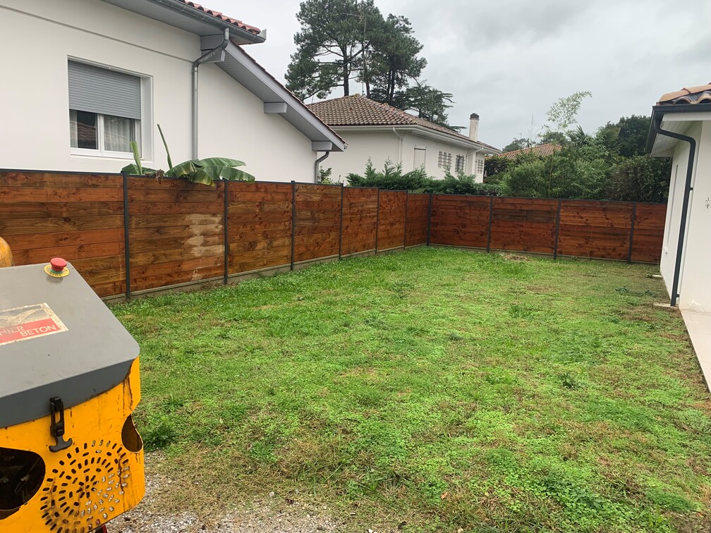 Après l'aménagement d'un jardin proche de Tarnos