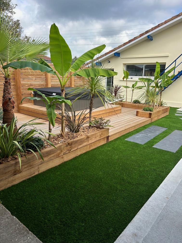 Aménagement Paysager Autour d&rsquo;un Spa à Linxe