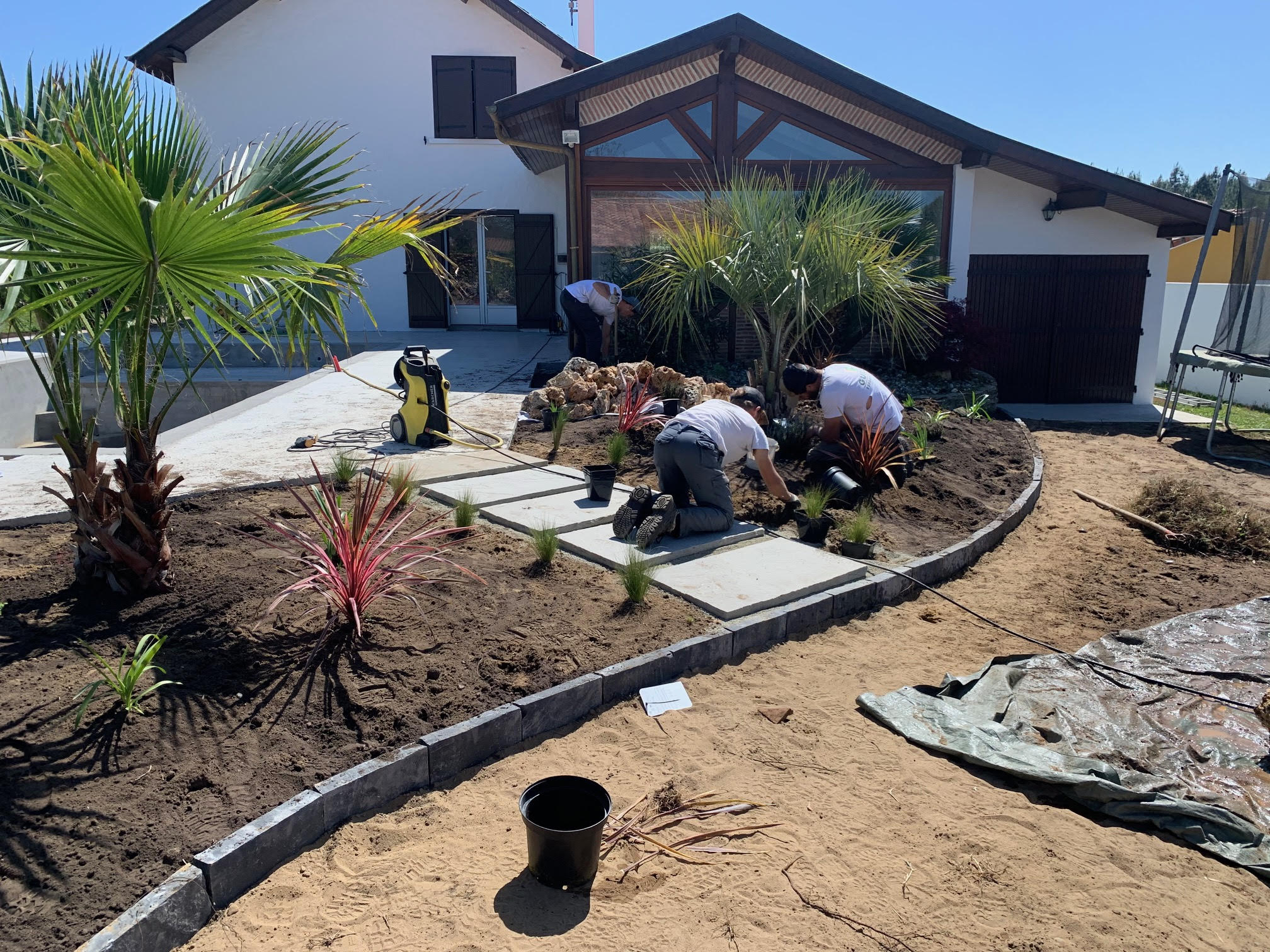 Création de massif de style méditerranéen