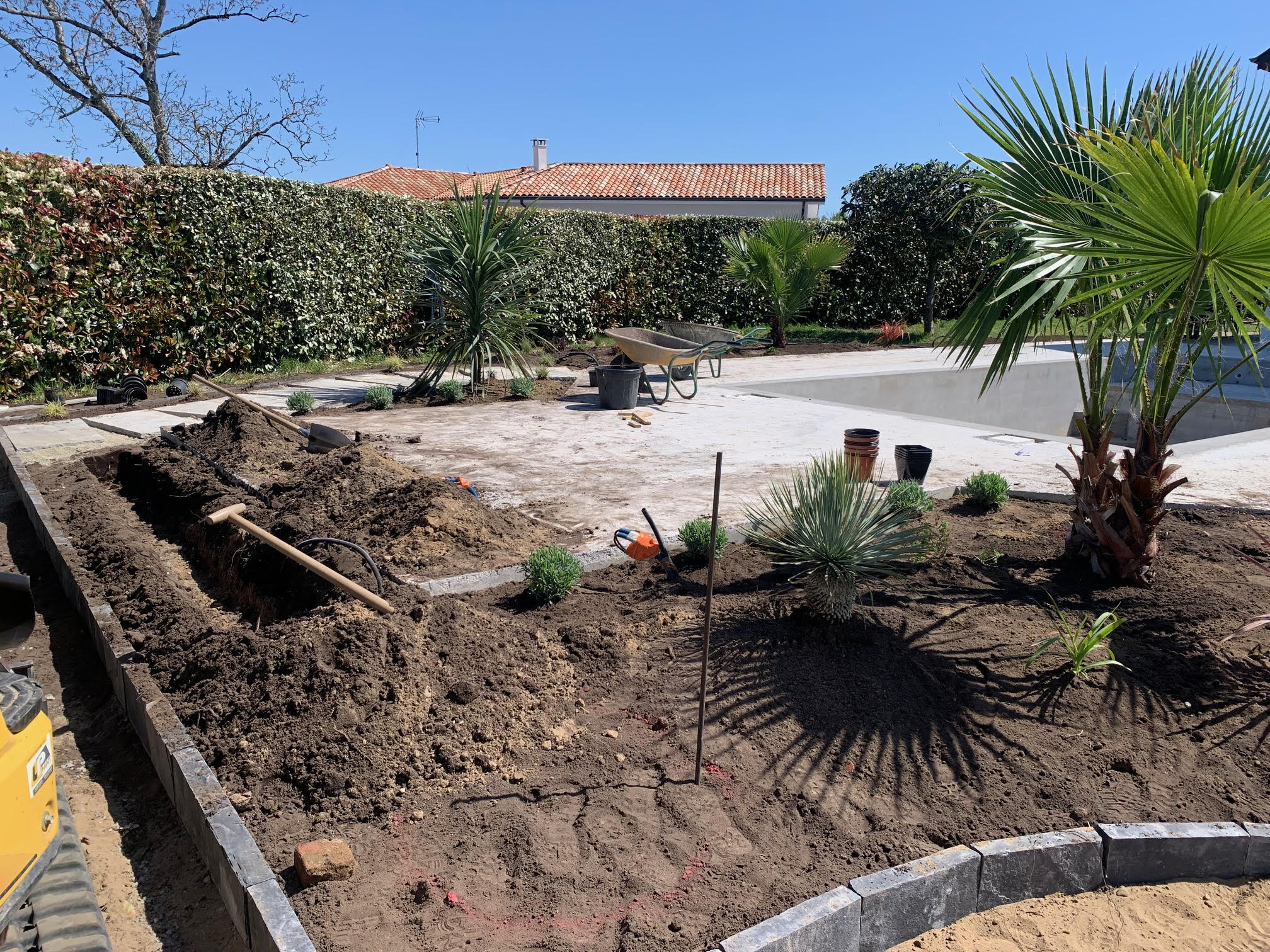 Création de massif de style méditerranéen