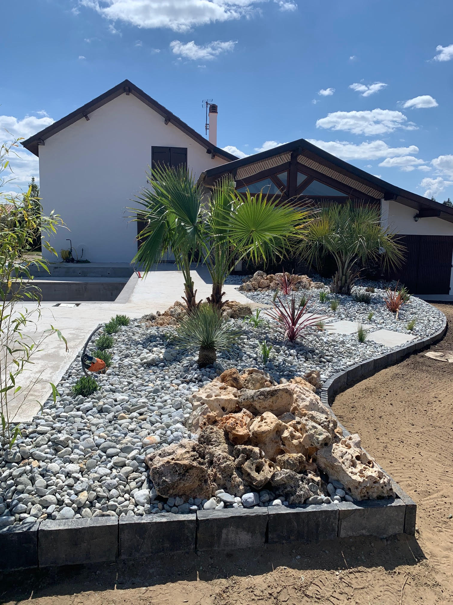 Création de massif de style méditerranéen