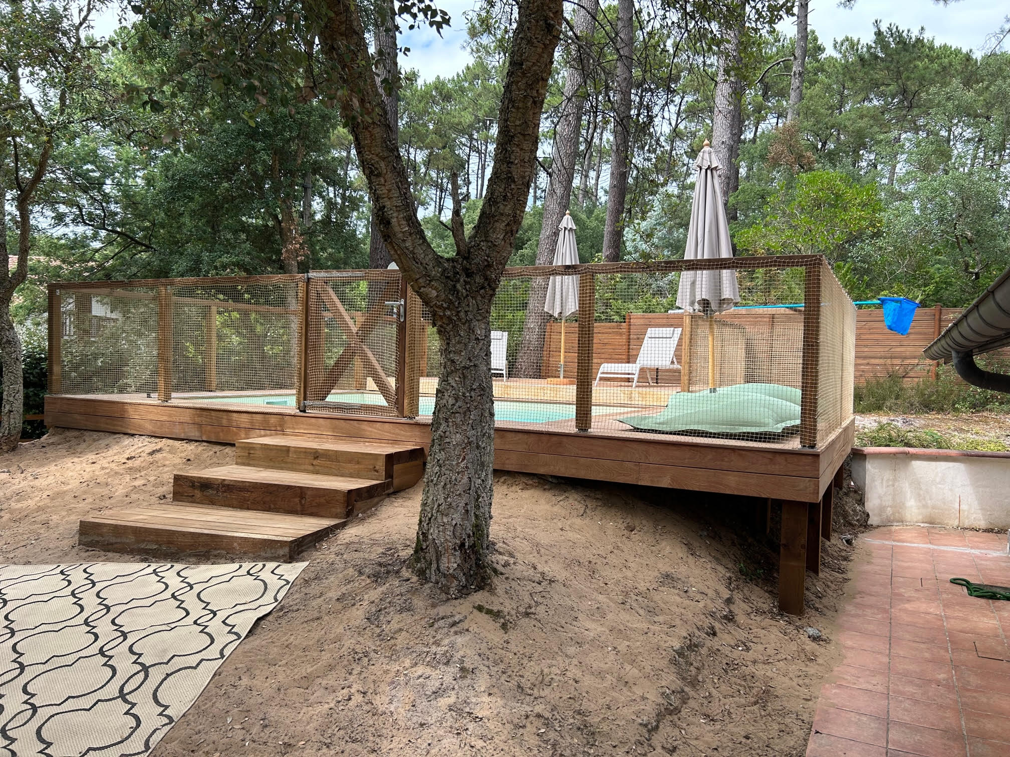 Aménagement de terrasse bois à Seignosse