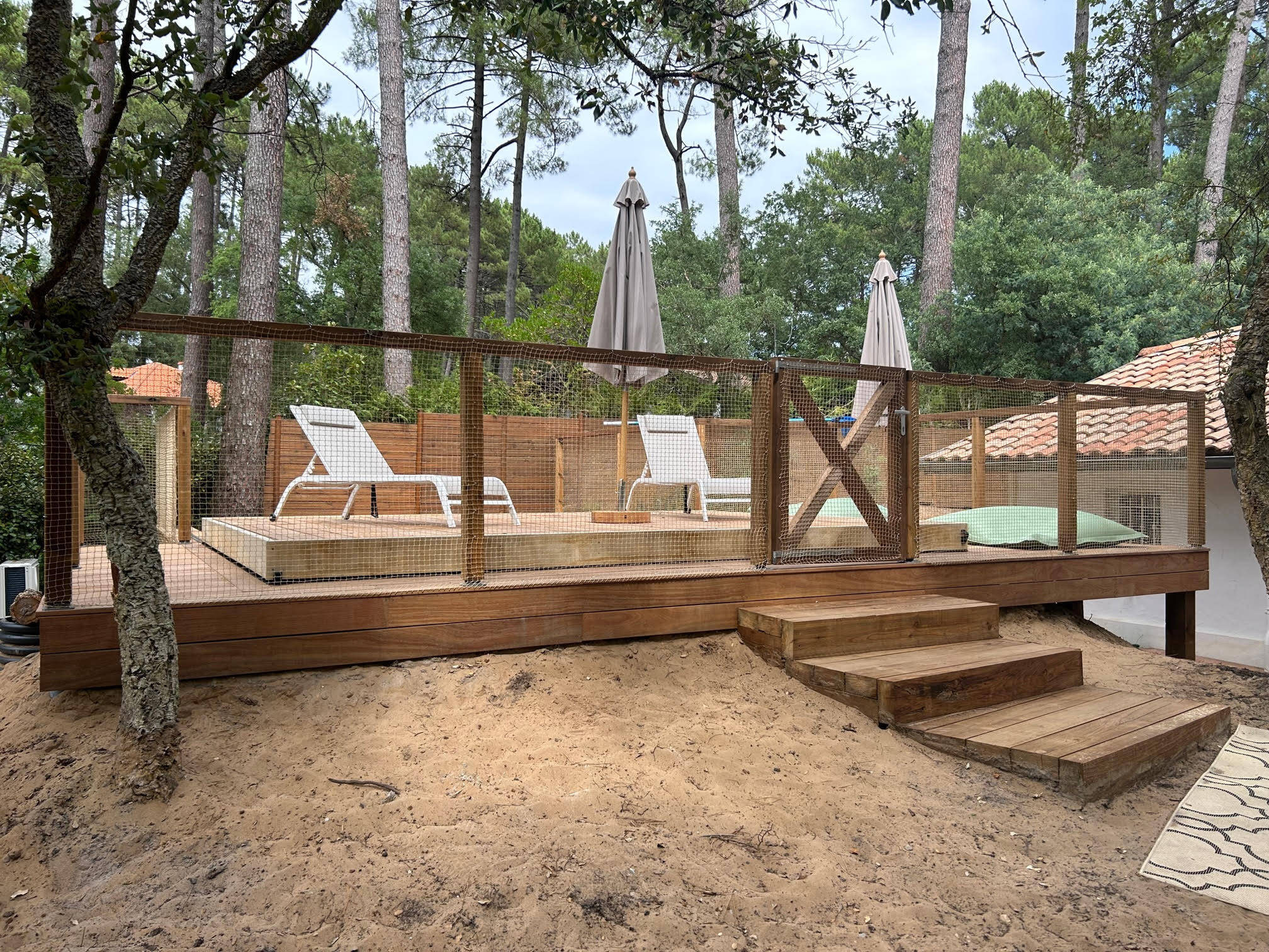 Aménagement de terrasse bois à Seignosse