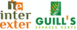 Logos Inter Exter et Guill's Espaces Verts pour l'aménagement paysager et l'entretien professionnel de jardins.