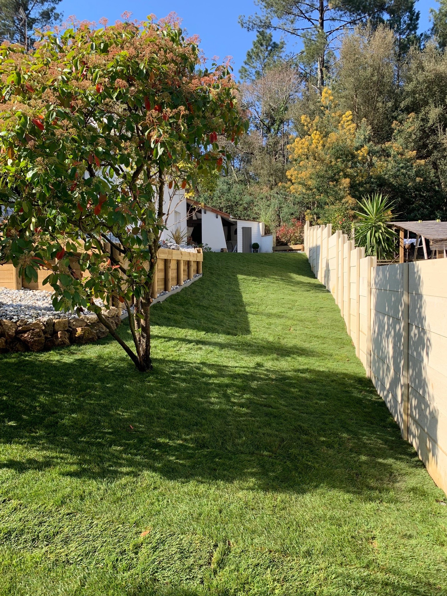 Création et aménagement d&rsquo;une berlinoise et d&rsquo;un massif à Seignosse près de Hossegor