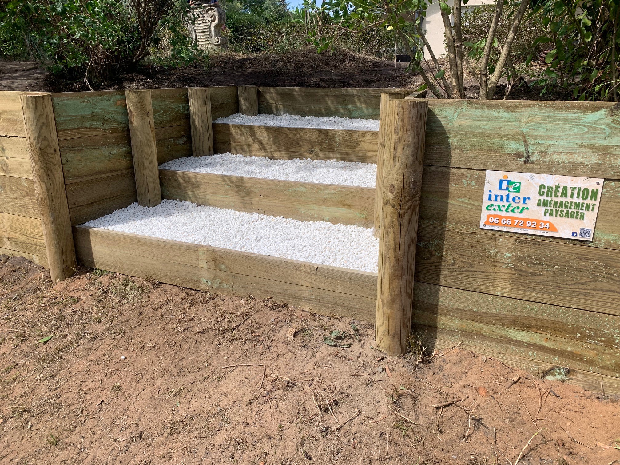 Création d&rsquo;une berlinoise avec escaliers à Capbreton