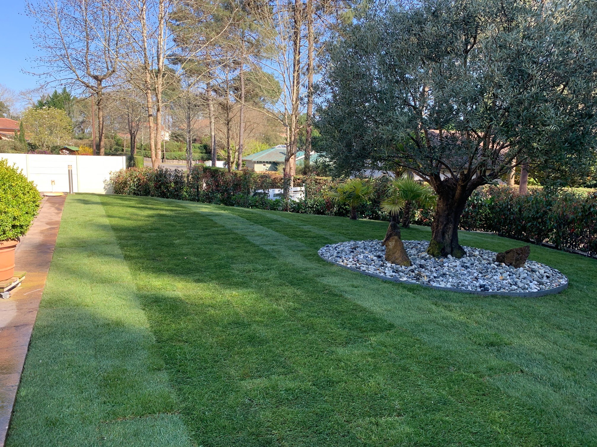 Création et aménagement d&rsquo;une berlinoise et d&rsquo;un massif à Seignosse près de Hossegor